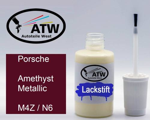 Porsche, Amethyst Metallic, M4Z / N6: 20ml Lackstift, von ATW Autoteile West.